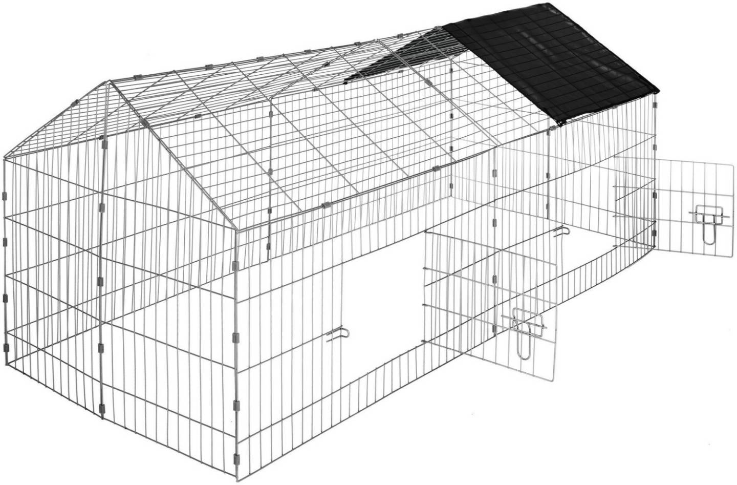 Zooplus TecTake Kaninchen-Freigehege mit Sonnenschutz (402421) Nagerkäfige