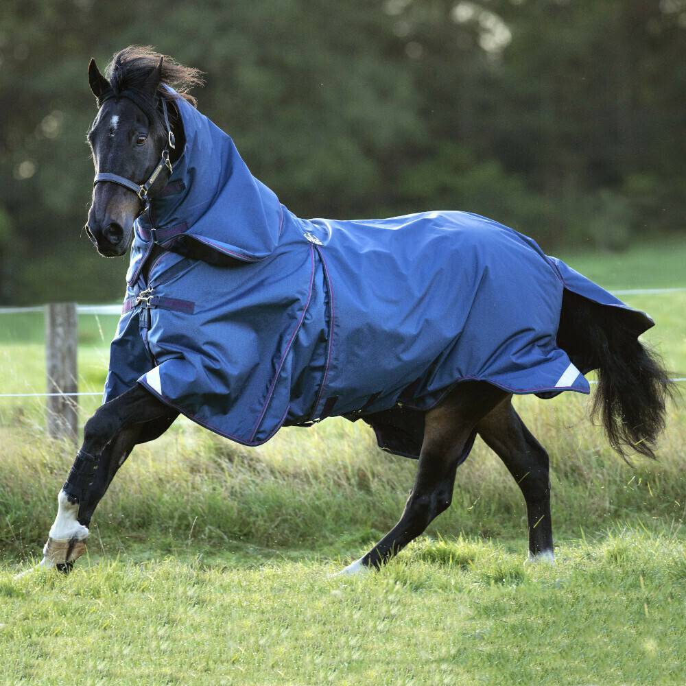 Zooplus Horseware Rambo Optimo Turnout 0g115cm Navy/Burgundy Horseware Rambo Optimo Turnout 0g