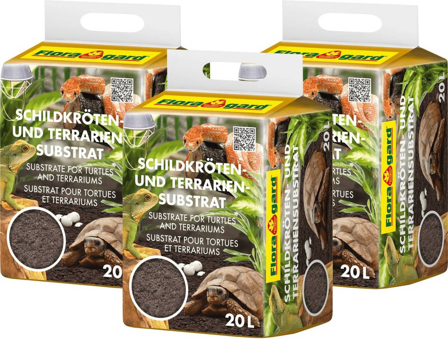 Zooplus Floragard Schildkröten- und Terrariensubstrat3x20l Floragard Schildkröten- und Terrariensubstrat