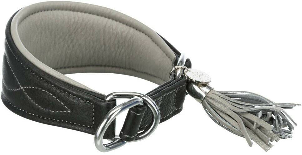 Trixie Active Comfort Windhundehalsband mit Zug-Stopp Zooplus Trixie Active Comfort Windhundehalsband mit Zug-Stoppschwarz/grau XS-S