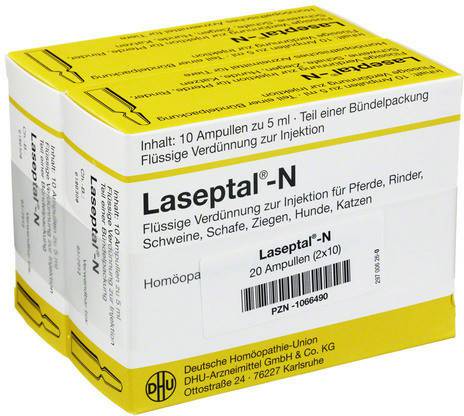 Zooplus DHU Laseptal N vet. Injektionslösung (10 x 5 ml) 2 Stk. Tiergesundheit