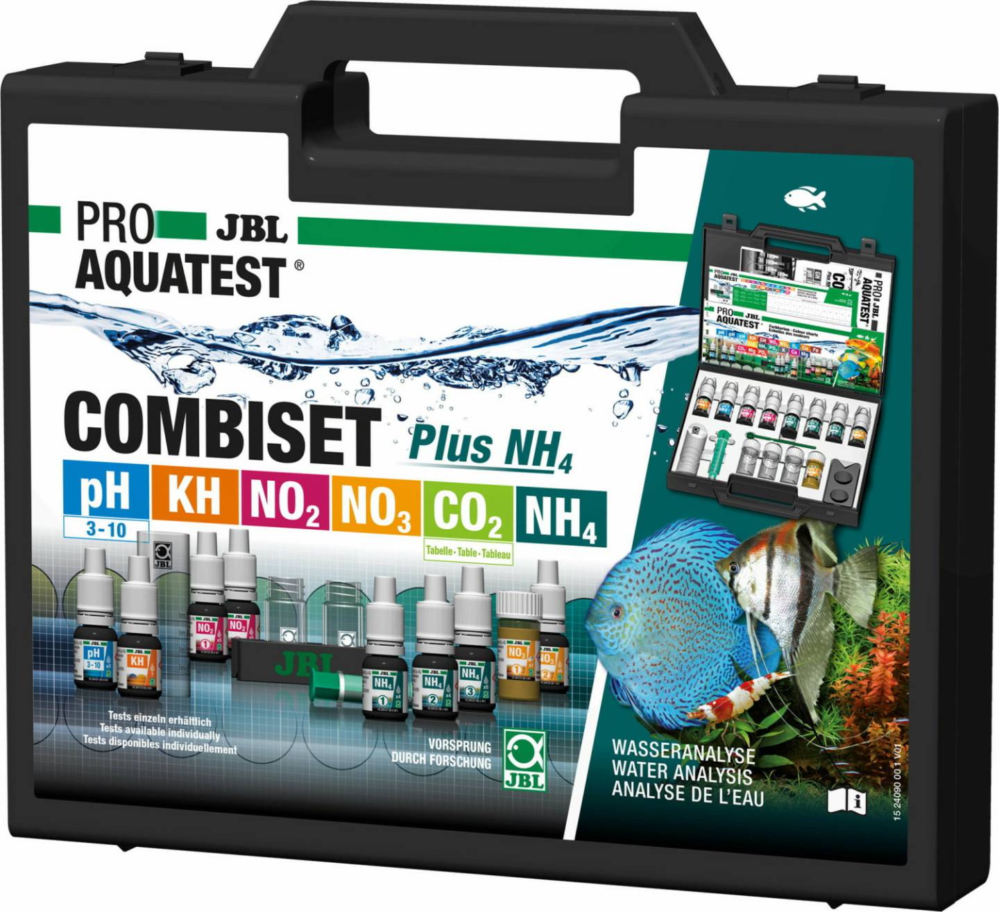 Aquarienpflege Zooplus JBL ProAquaTest Combi Set Plus NH4