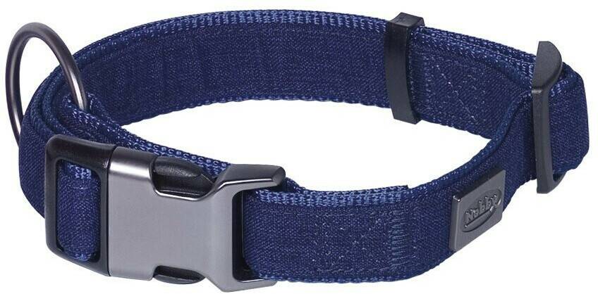 Zooplus Nobby Halsband Linen DeluxeM-L 40-55cm blau Nobby Halsband Linen Deluxe