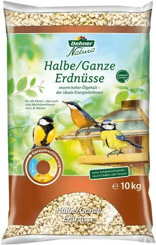 Zooplus Dehner Natura halbe/ganze Erdnüsse10 kg Dehner Natura halbe/ganze Erdnüsse